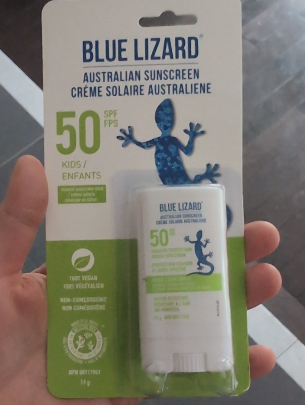 Blue Lizard Kids SPF 50 Sunscreen Stick — White